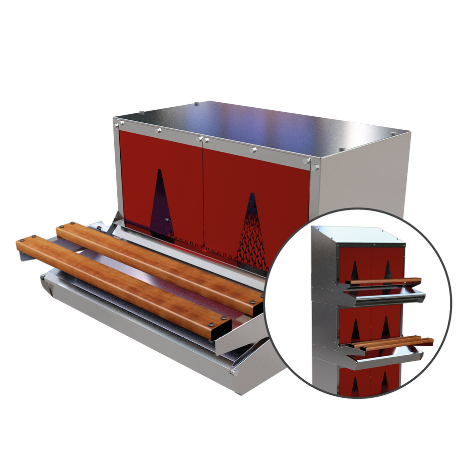 Premium-Starterset L: Legenest Flach + Futterautomat mit Standfuß