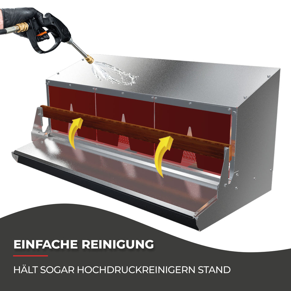 Hühnerbaron Legenest für 25 Hühner leicht zu reinigen