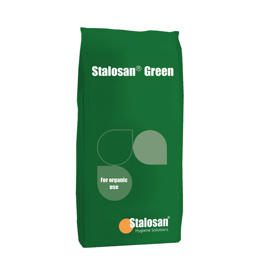Stalosan® Green, Bio-Trockendesinfektionsmittel beseitigt Krankheiten und verbessert das Stallmilieu