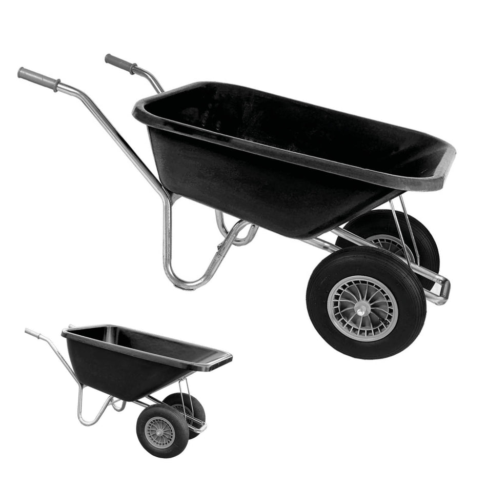 Zweirad Schubkarre TNT2 120 - 200 L, zweiachsig, verzinkt