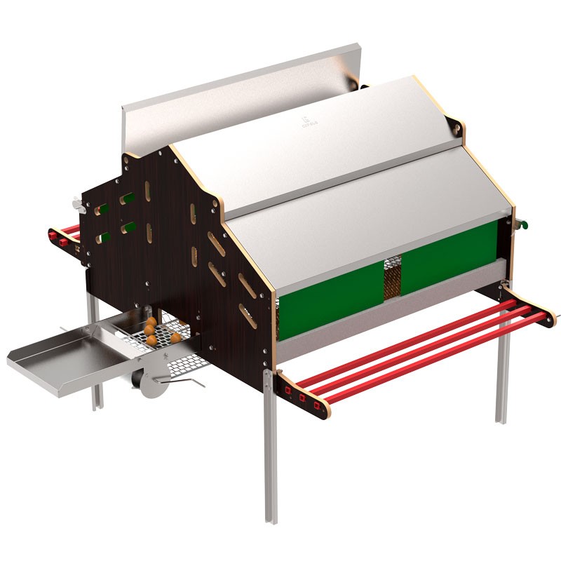 Legenest für 120 Hühner inkl. Eierabrollsystem - Erweiterbar