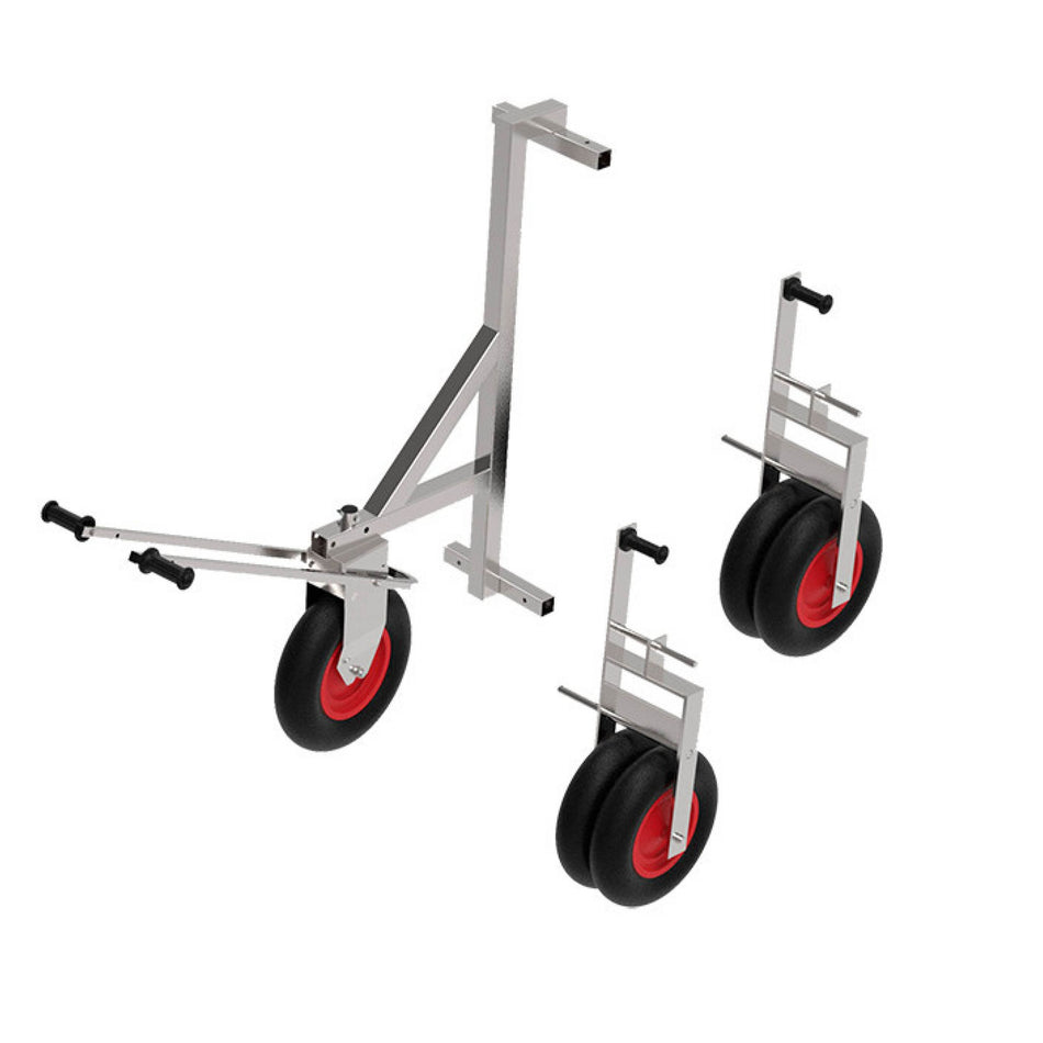 Kupplungssatz mit Rädern für Hühnermobil 11 m²