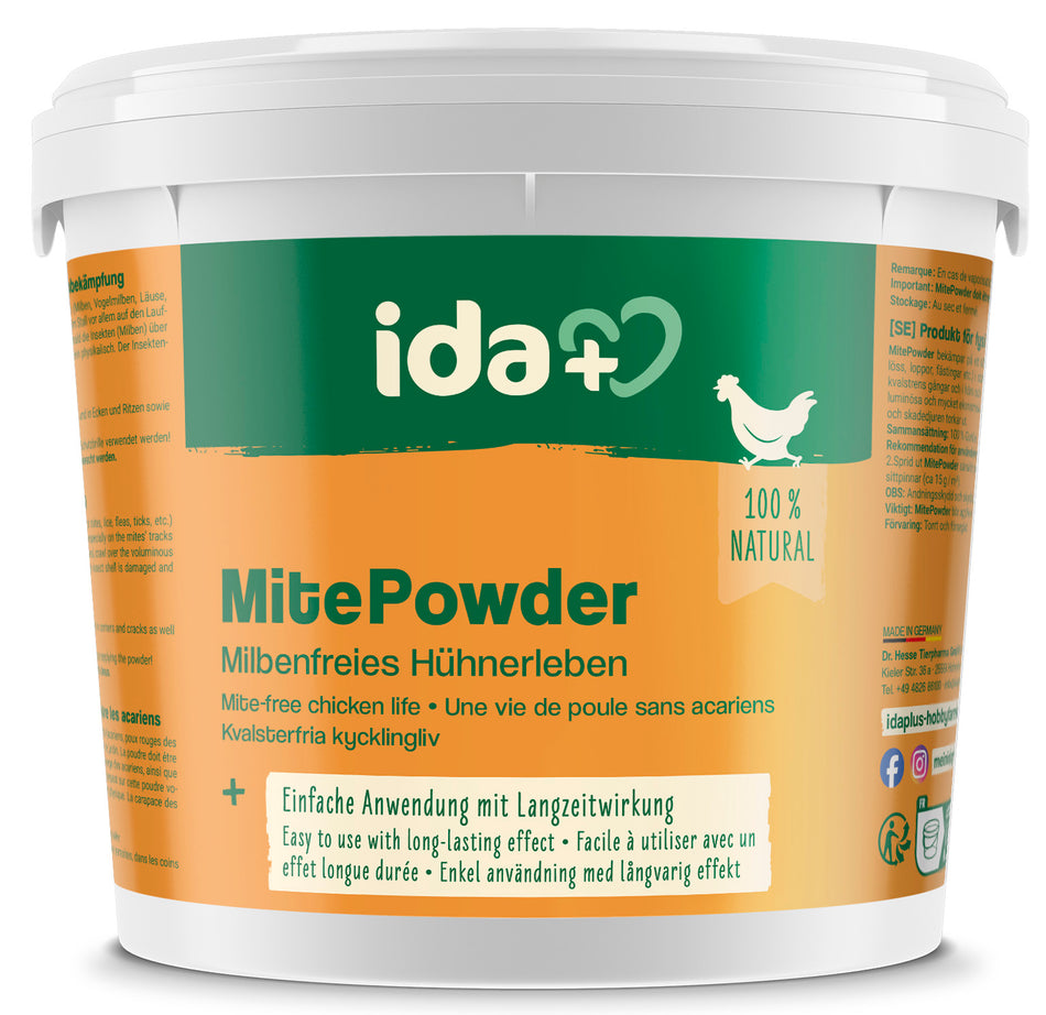 Mite-Powder - gegen rote Vogelmilben und alle kriechenden Insekten