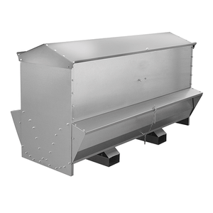 Futtertrog aus verzinktem Blech, bis zu 500 kg Futter