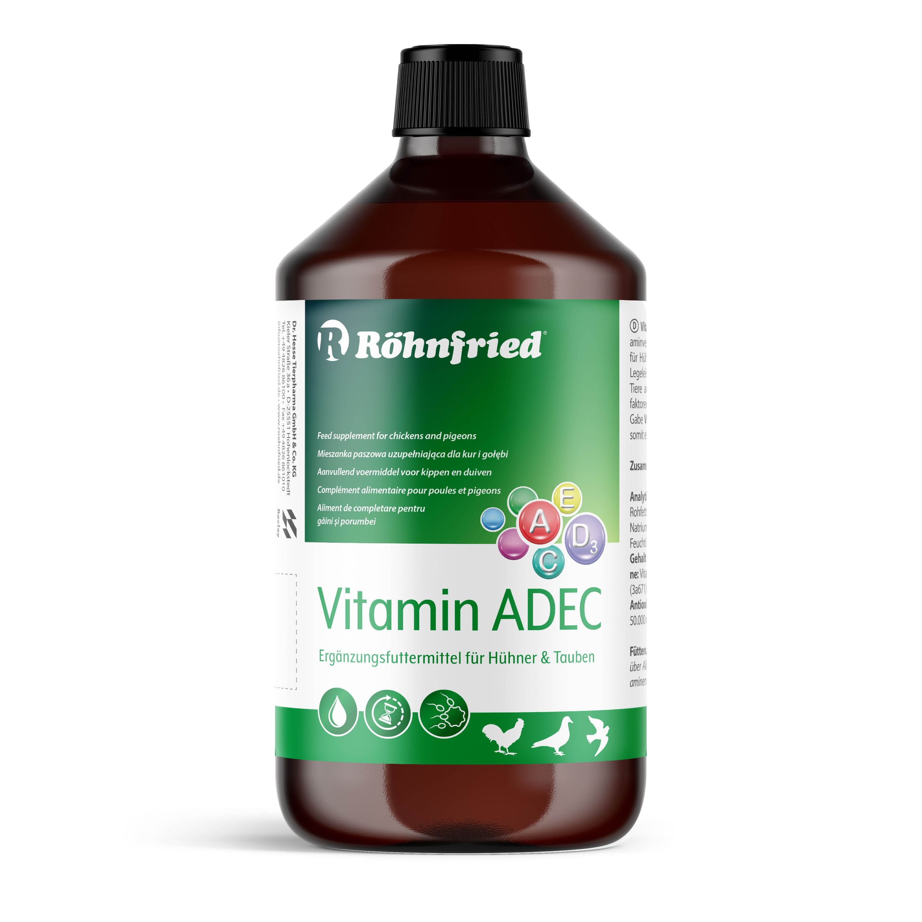 Vitamin ADEC für Hühner: Optimale Versorgung mit 100ml/250ml/1000ml