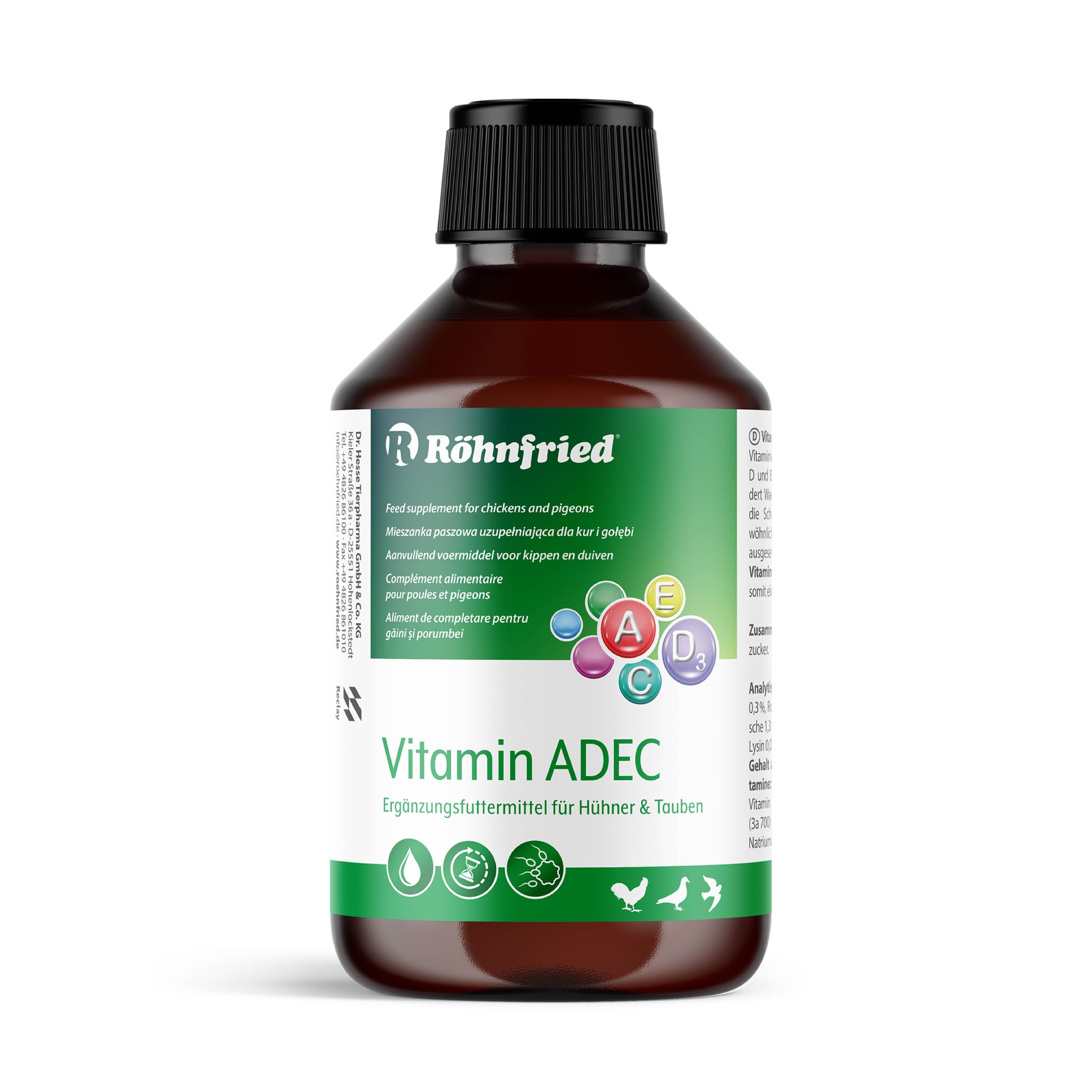 Vitamin ADEC für Hühner: Optimale Versorgung mit 100ml/250ml/1000ml