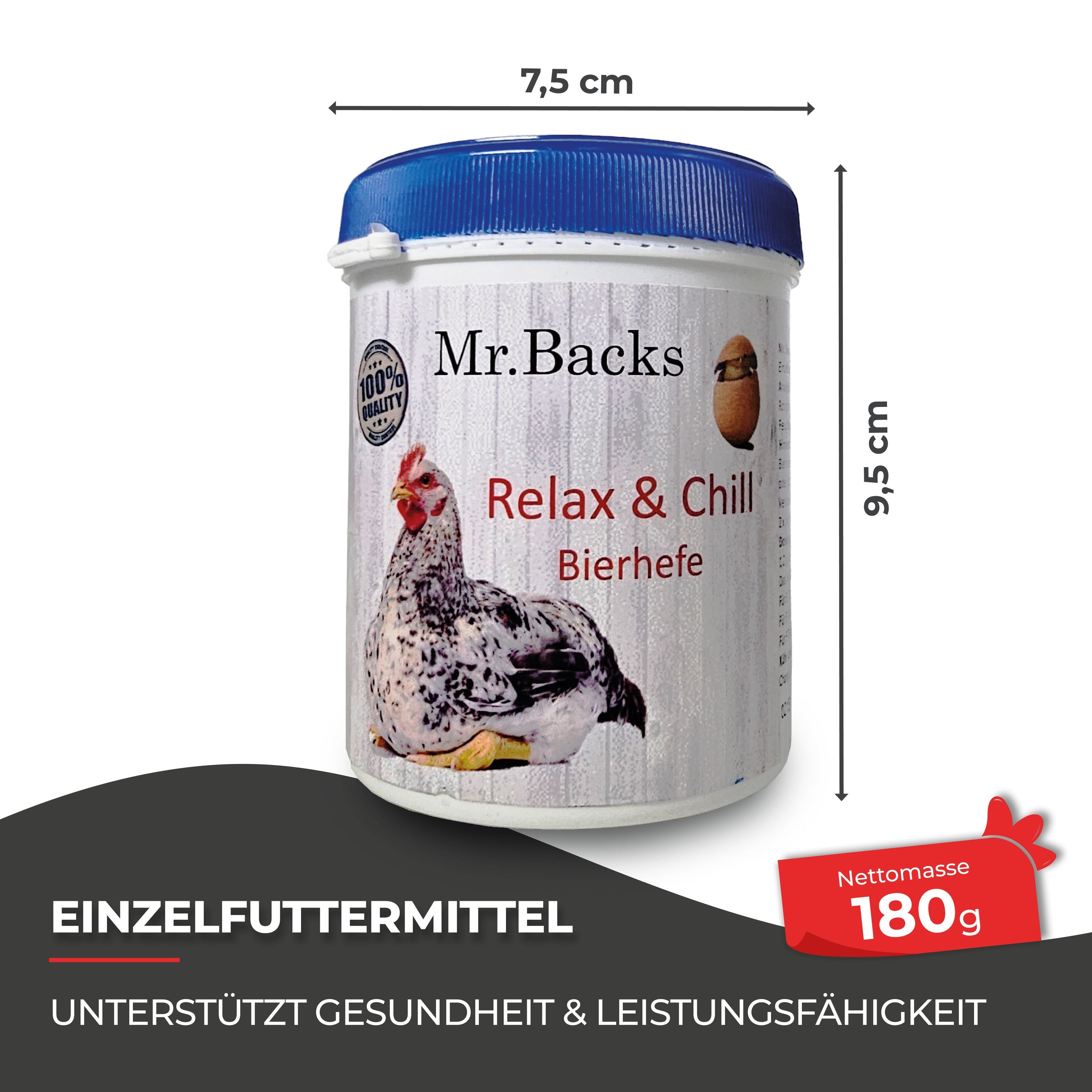 Mineralien für Hühner: 180 g Bierhefe zur Stressreduktion und besseren Eiproduktion