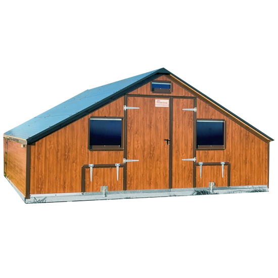 Hühnermobil 30 m² – für 180–270 Hühner, flexibel konfigurierbar