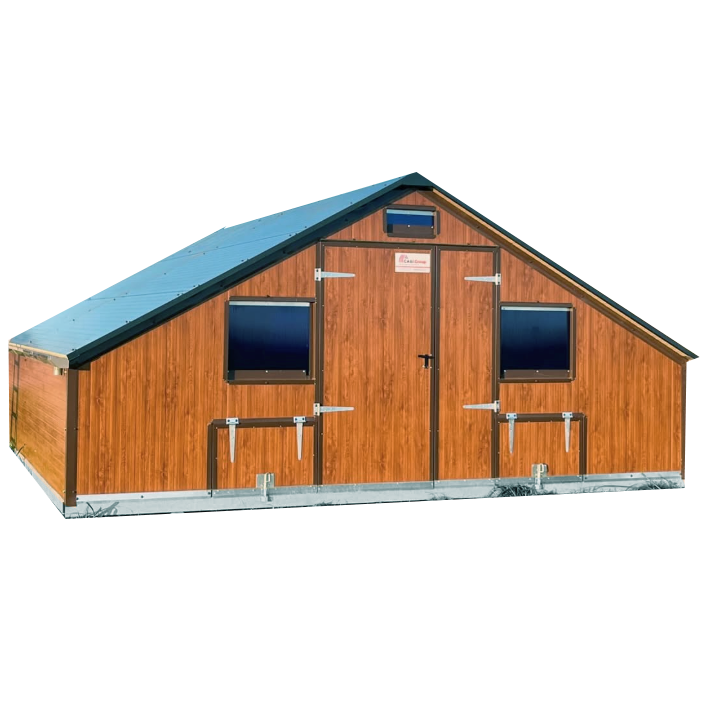 Hühnermobil 80 m² – für 480–720 Hühner, flexibel konfigurierbar