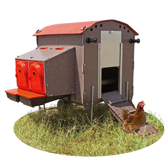 CluckMobil MEDI - Hühnerstall inkl. Zubehör für 5 Hühner