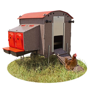 CluckMobil MEDI - Hühnerstall inkl. Zubehör für 5 Hühner