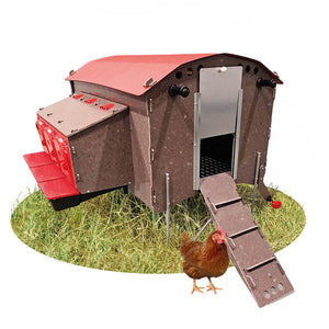 CluckMobil MAXI - Hühnerstall inkl. Zubehör für 12 Hühner