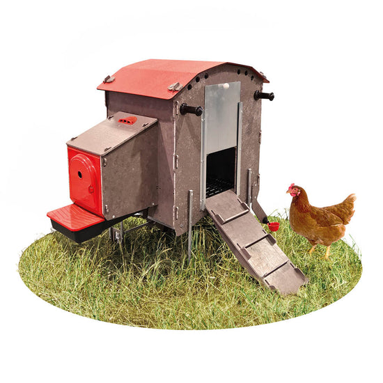 CluckMobil TINY - Hühnerstall inkl. Zubehör für 3 Hühner