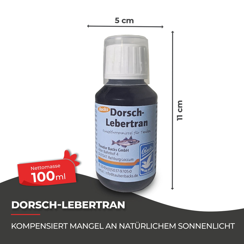 Lebertran für Hühner: 100 ml Vitamin D und Kalzium für optimale Gesundheit