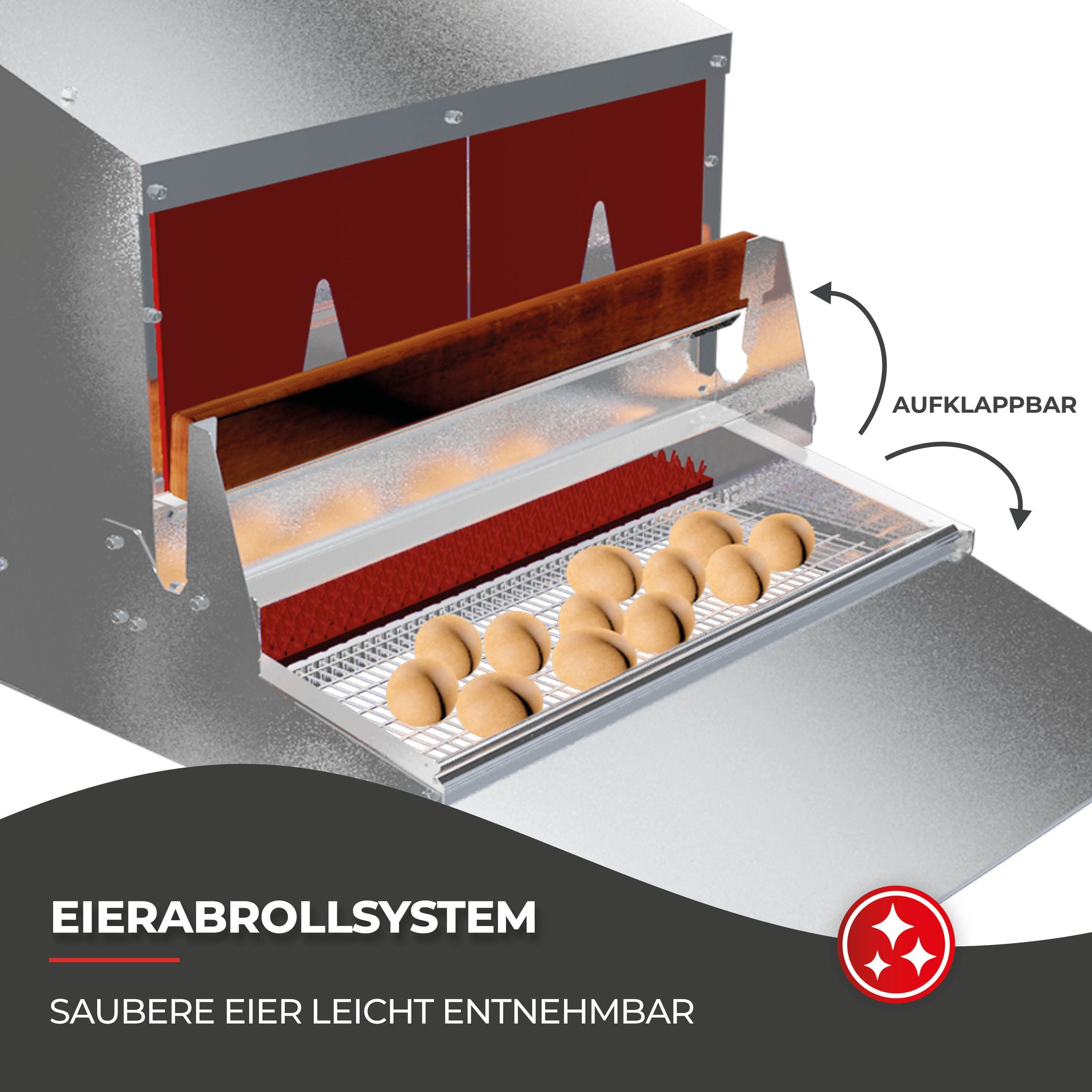 Legenest für maximal 10 Hühner