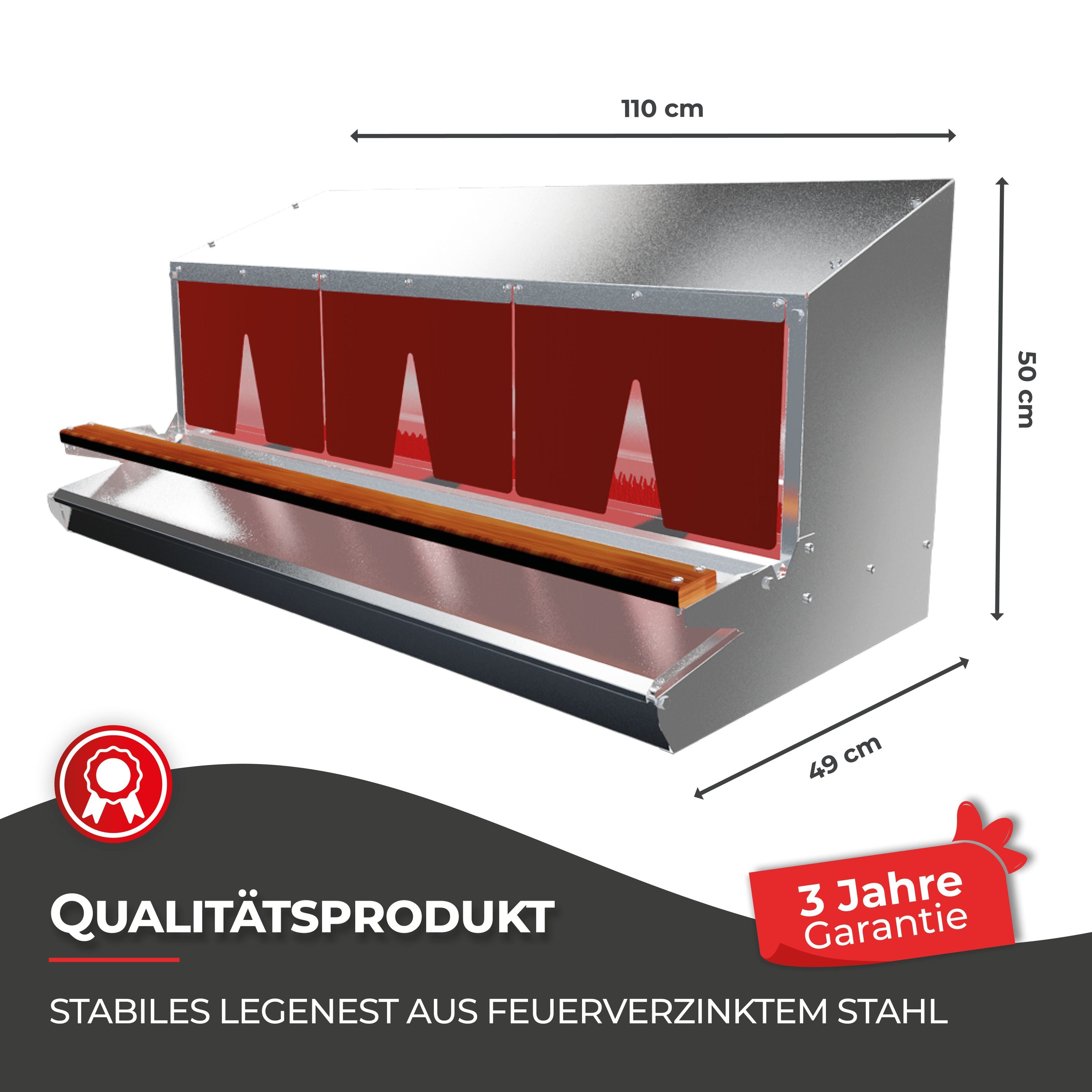 Premium-Starterset XL: Legenest + Futterautomat mit Standfuß