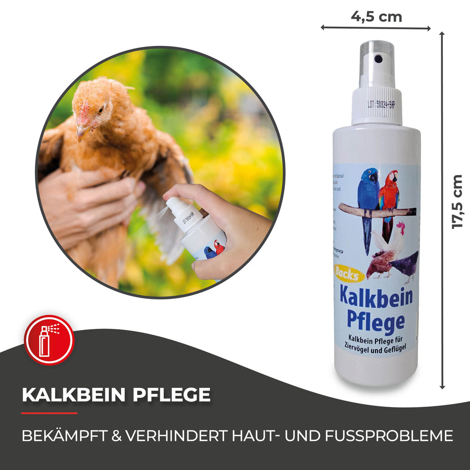 Kalkbeine Hühner behandeln: 200 ml Pflege gegen Fußkrankheiten