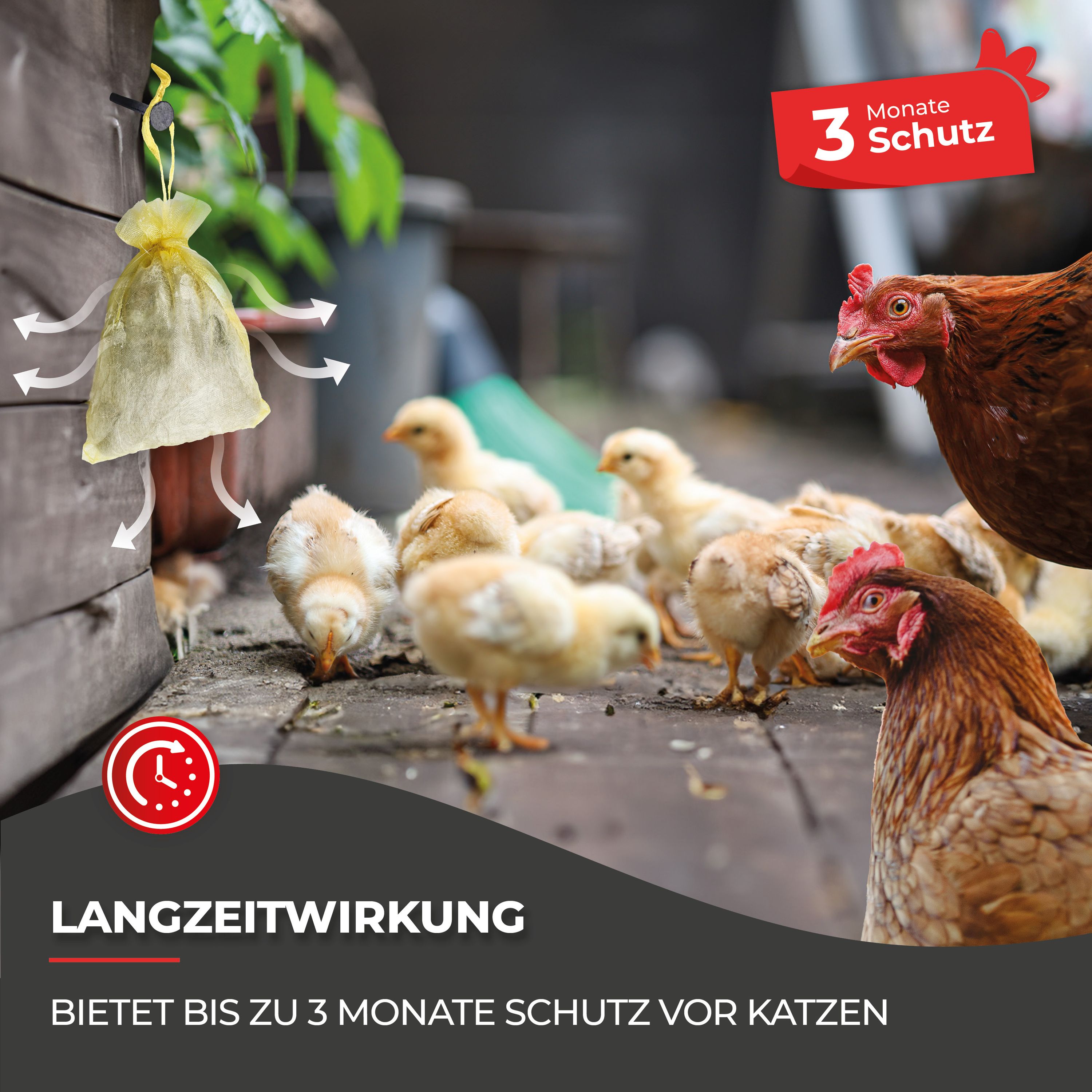 2 Beutel-Lösung zur natürlichen Katzenabwehr