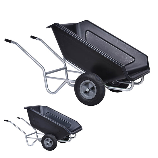 Kippschubkarre 90° MPK 350 - 400 L, zweiachsig, verzinkt