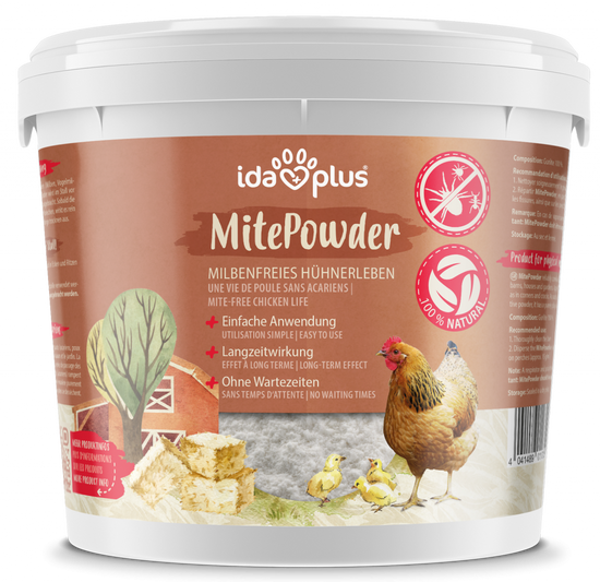 Mite-Powder - gegen rote Vogelmilben und alle kriechenden Insekten