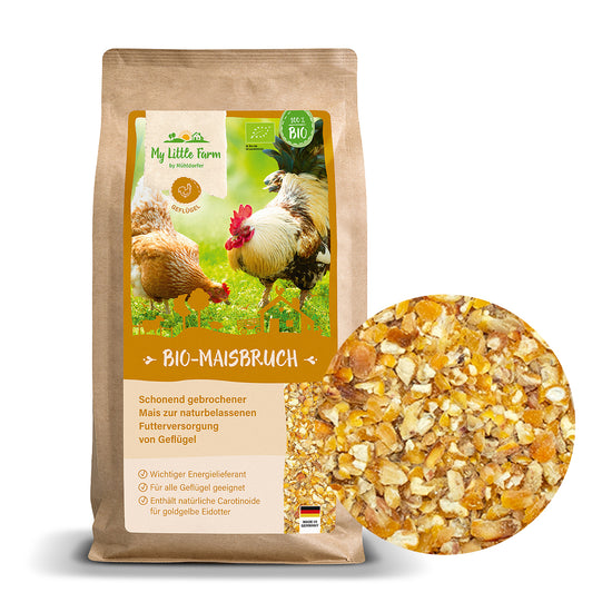 Bio Maisbruch, Natürlicher Leckerbissen für Hühner