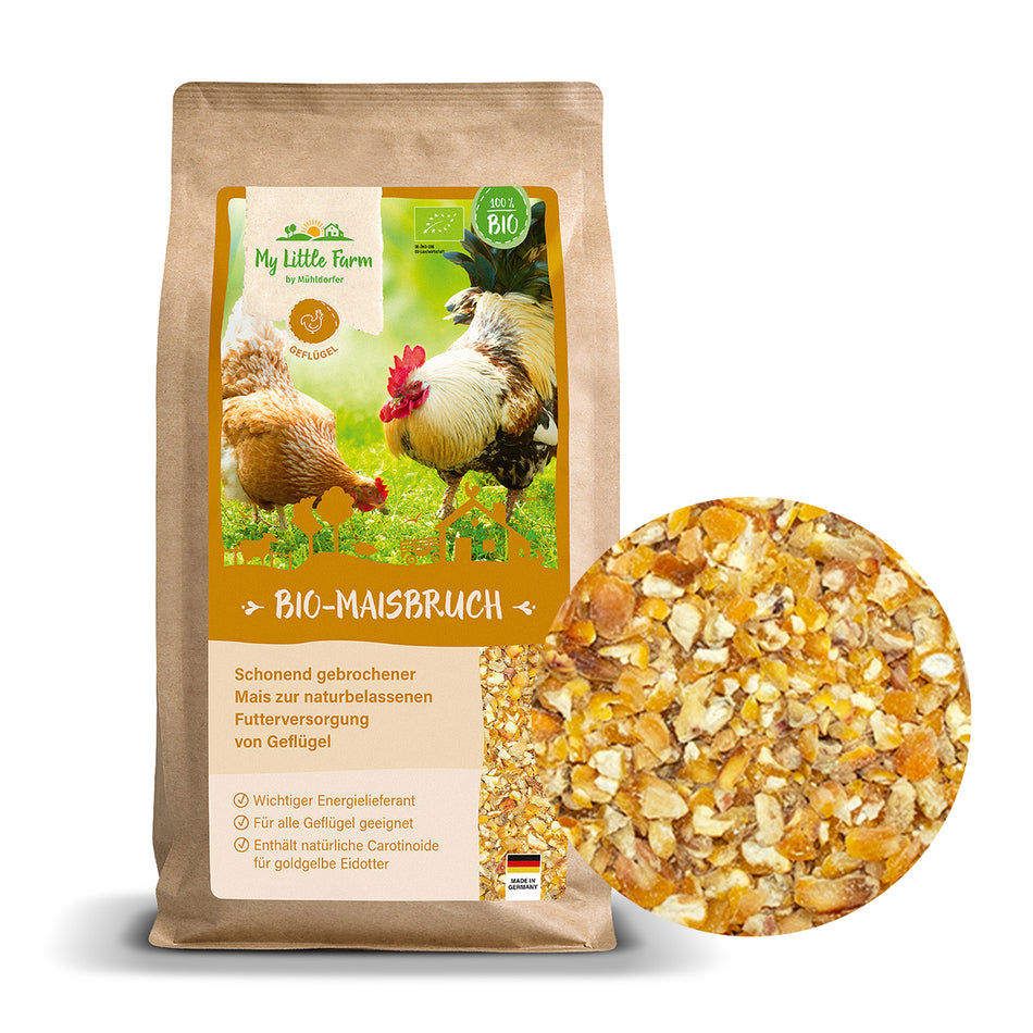 Bio Maisbruch, Natürlicher Leckerbissen für Hühner