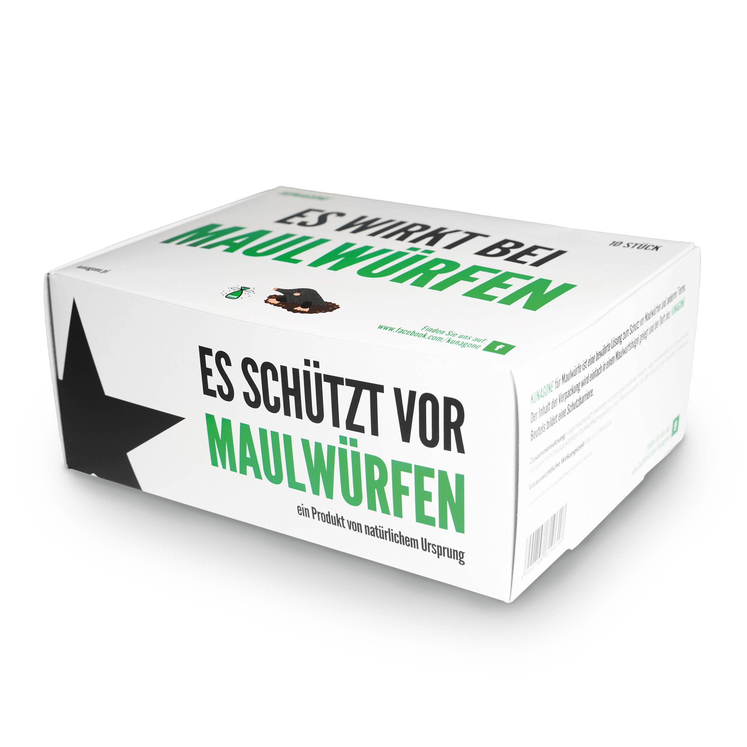 Effektive Maulwurfabwehr: 10er oder 2er Pack - Chemiefreie Beutel zur Maulwurfvertreibung