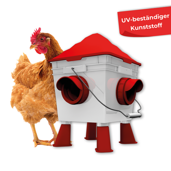 Futterautomat für Hühner (4 Anschlüsse) "MAX" 8 Liter