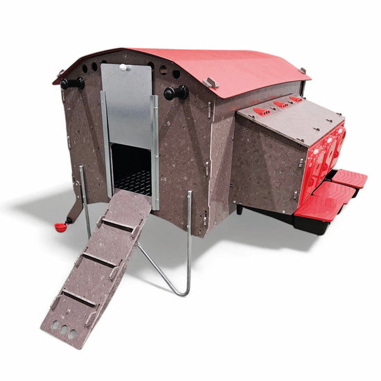 CluckMobil MAXI - Hühnerstall inkl. Zubehör für 12 Hühner