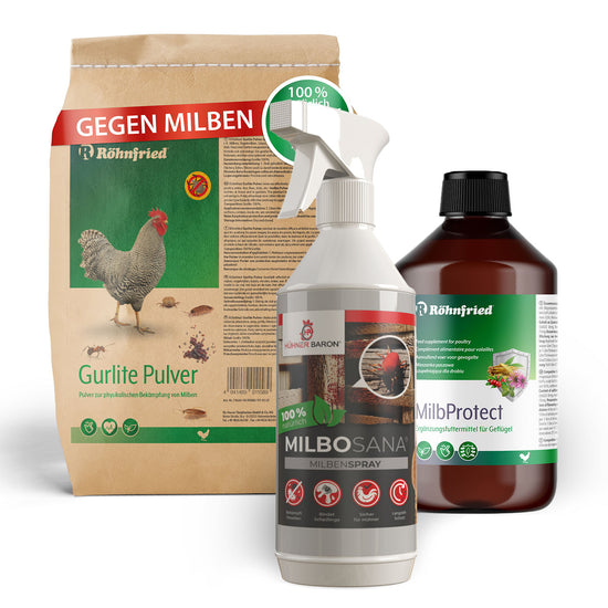 Rote Vogelmilbe - SOS Paket - Komplett-Set mit 3-fach Schutz