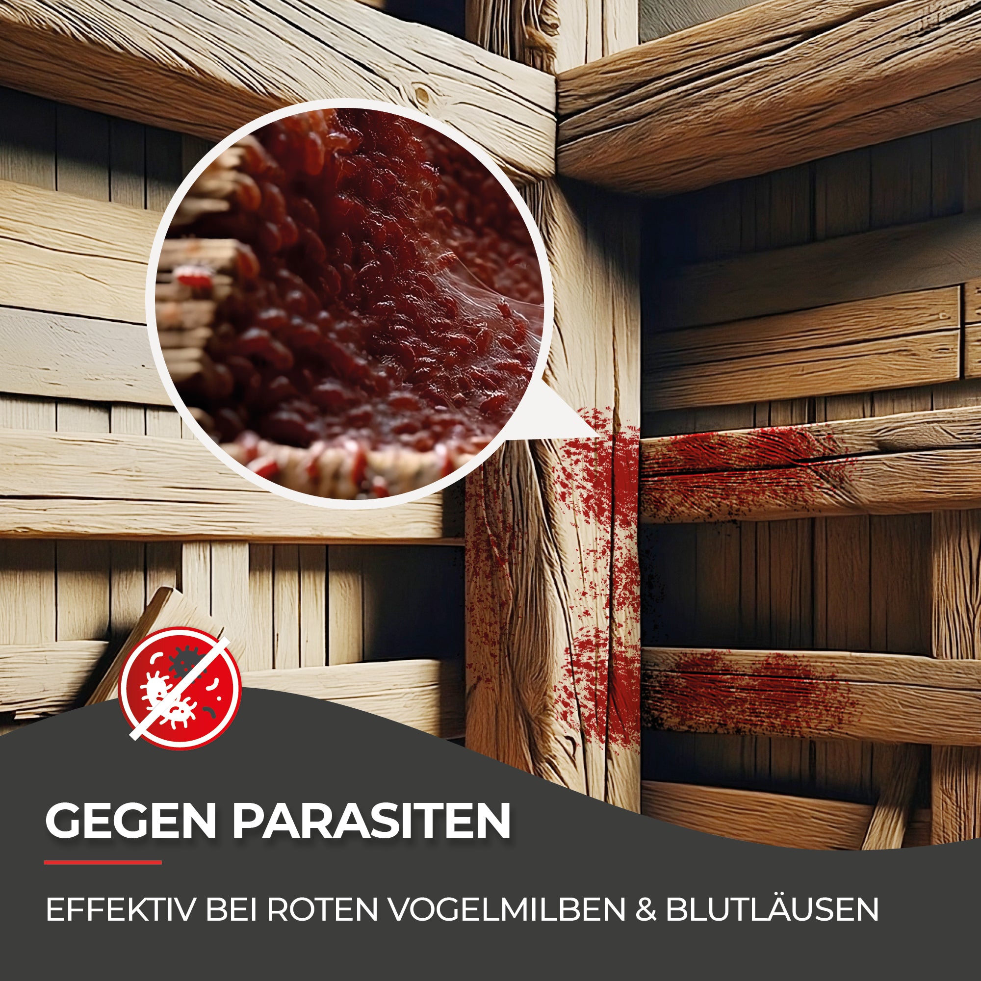 Hühnermilben bekämpfen mit Milbosana® Milbenspray 500ml