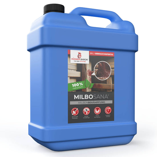 Hühnermilben bekämpfen mit Milbosana® Milbenspray 20 L