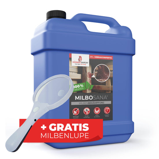 Hühnermilben bekämpfen mit Milbosana® Milbenspray 20 L