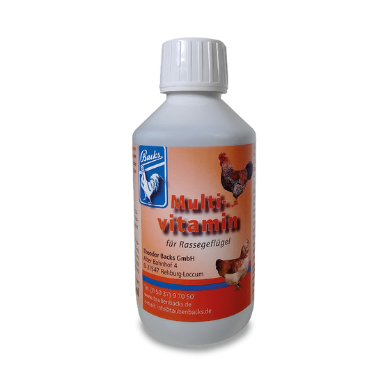 Multivitamin für Hühner: 250 ml, 500 ml und 1000 ml Unterstützung während Mauser und Zucht