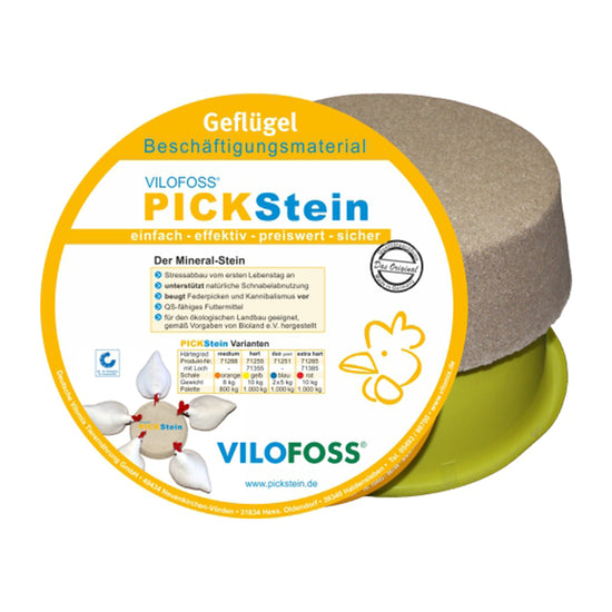 Pickstein hart 10 kg, biotauglich, für natürliches Pickverhalten & Stressabbau für ausgewachsene Tiere