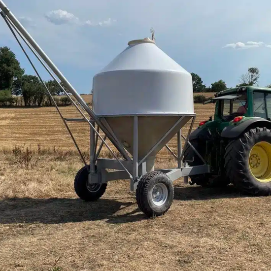 Glasfaser-Silo auf Rädern mit stabiler geschweißte Struktur in vers. Größen