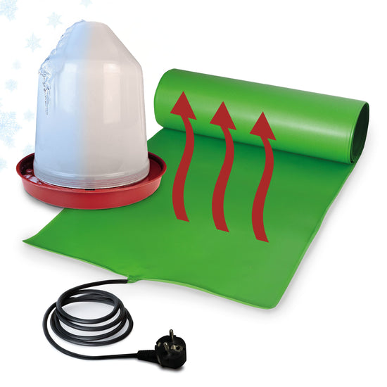 Wärmeplatte für frostfreie Hühnertränken, Heizmatte in 6 Größen