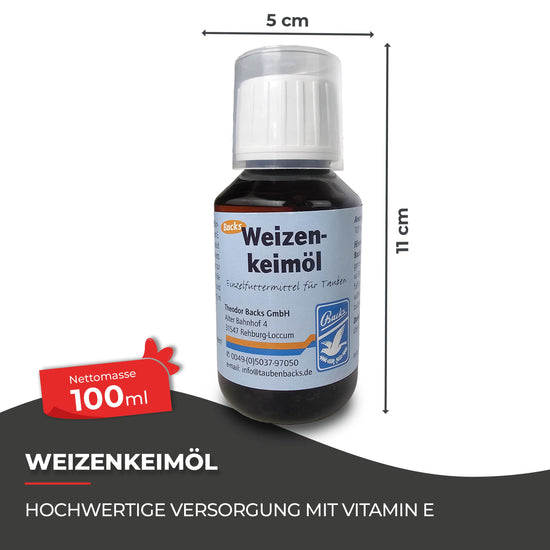 Weizen für Hühner: 100 ml Weizenkeimöl mit Vitamin E