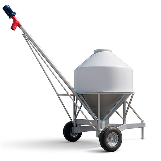 Glasfaser-Silo auf Rädern mit stabiler geschweißte Struktur in vers. Größen