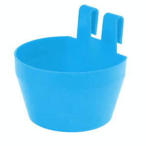 Futterschale für Hühner und Kleintiere – Kunststoffbecher für Futter, Wasser oder Grit, hellblau
