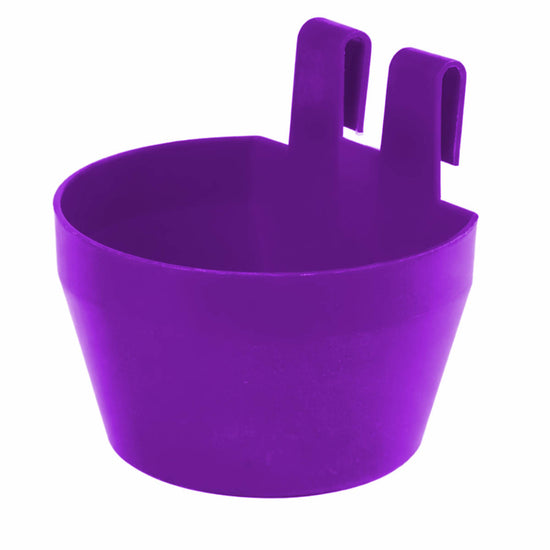 Futterschale für Hühner und Kleintiere – Kunststoffbecher für Futter, Wasser oder Grit, violett