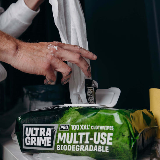 Pro Mehrzweck Bio - XXL Premium Bio Allzweck Feuchtreinigungstücher, entfernt Fett, Öl, Farbe und Tinte