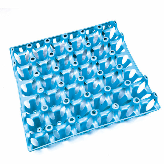 Eierhorden für 30 Eier – stapelbare, wiederverwendbare und waschbare Eierbox, blau