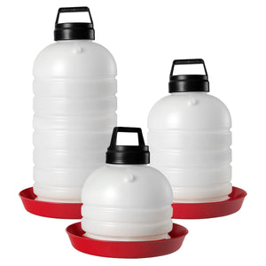 Top-Fill Tränke für Hühner, Nachfüllen ohne Umdrehen 11L, 18L oder 26L