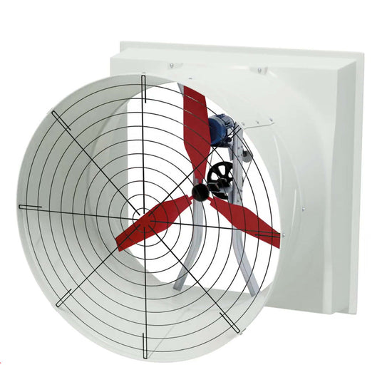 TKC FRP - Profi Hochleistungsventilator für den Hühnerstall, Abluftventilator aus GFK, FRP & Edelstahl, 48.000 m³/h