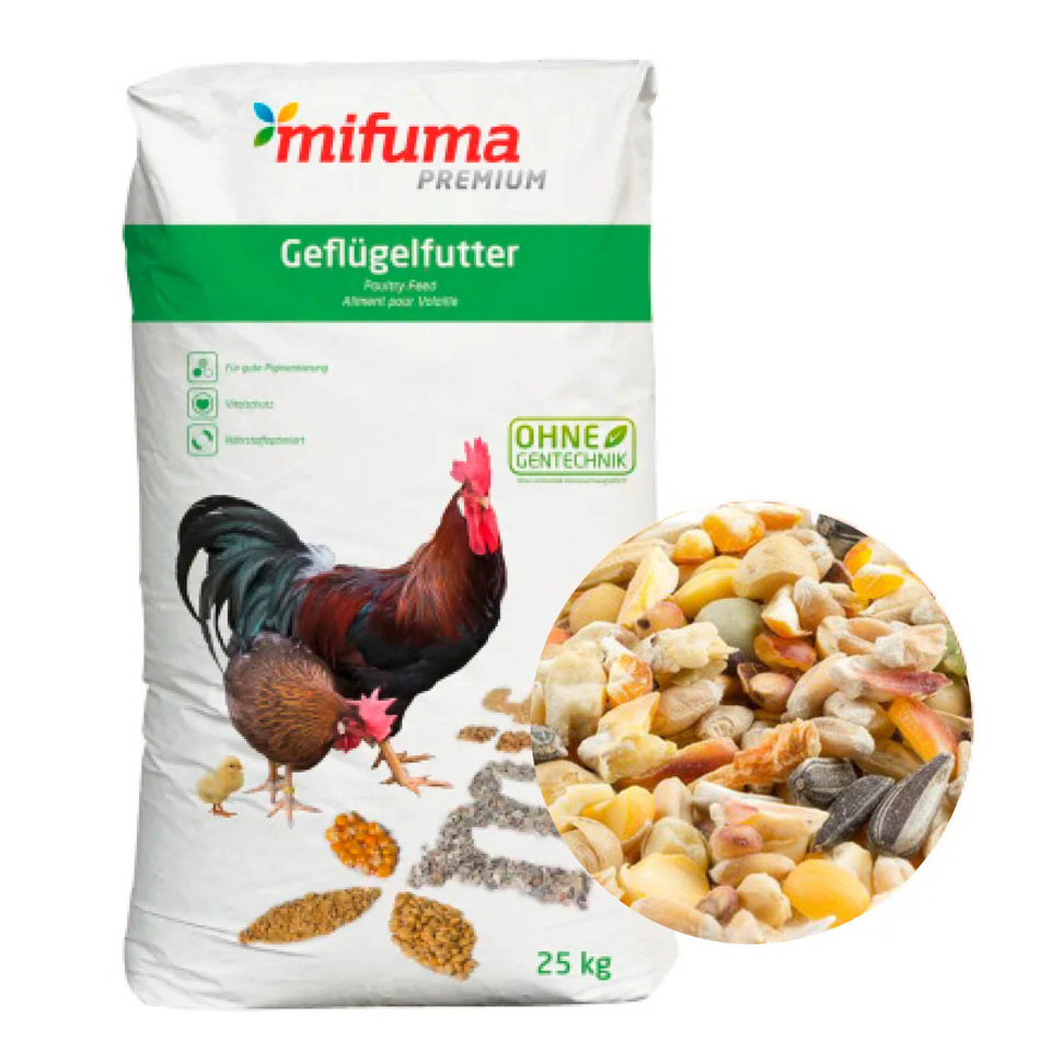 Geflügelkörner Premium, mit Anisöl für Gefiederglanz