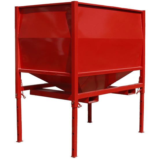 Mobiler Lagerbehälter 2 m³ für Getreide oder Mehl mit Auslassöffnung