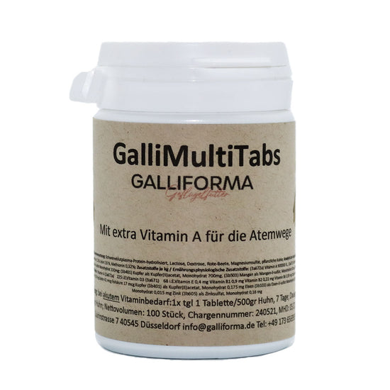 GalliMultiTabs 100 Stk. - mit Vitamin A für gesunde Atemwege