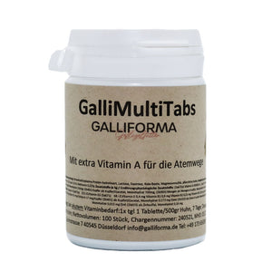 GalliMultiTabs 100 Stk. - mit Vitamin A für gesunde Atemwege