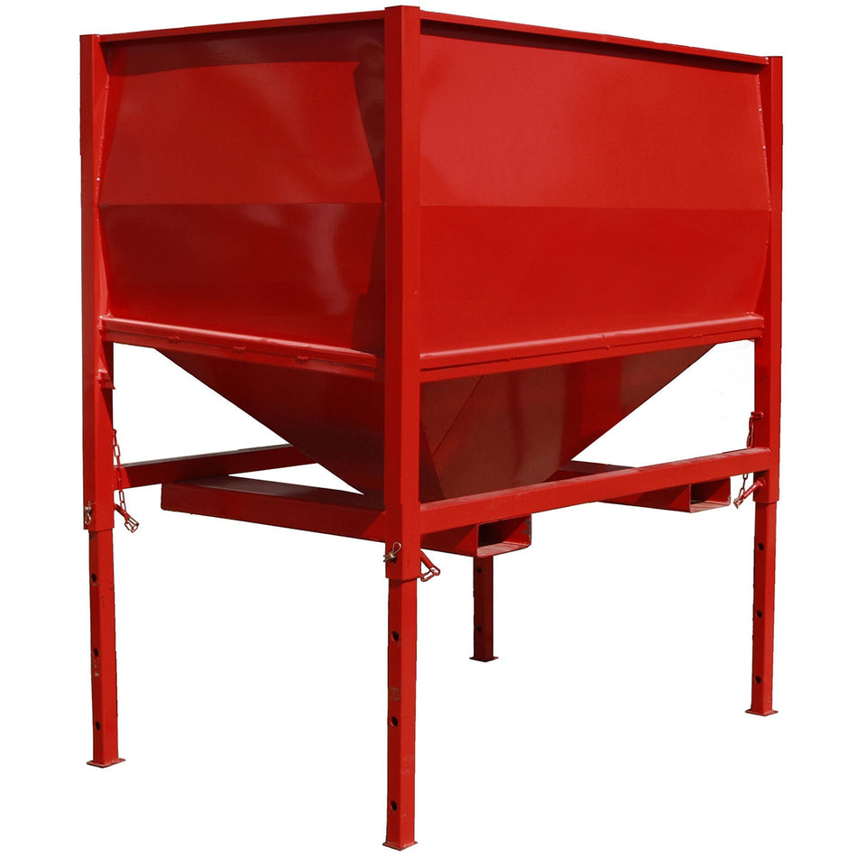 Mobiler Lagerbehälter 2 m³ für Getreide oder Mehl mit Auslassöffnung